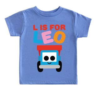 Leo the Truck L is for Leo  - Toddler Short Sleeve Graphic T-Shirt - 1 of 3