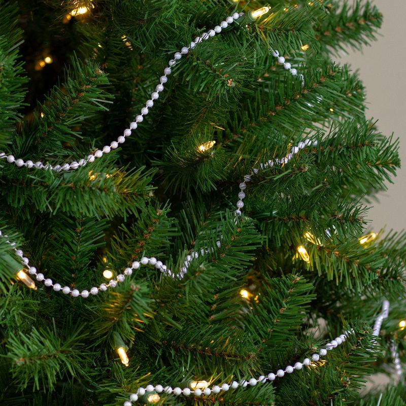 Northlight 15' x 0.25" White Pearl Beaded Artificial Christmas Garland, 3 of 4