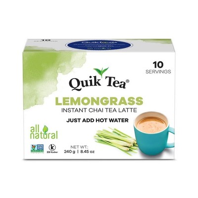 Chai Tea Latte - Lemongrass Chai Tea 10 Latte Tea Pouches By QuikTea