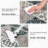 Washable Area Rug for Living Room Vintage Distressed Throw Rugs Ultra-Soft Low Pile Boho Floral Accent Carpet Traditional - 4 of 4