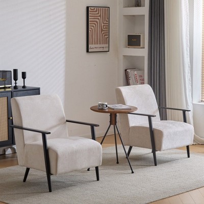 NicBex Accent Chair with Polyester Upholstery,Lounge Chair with Metal Frame,Arm Chair for Bedroom,Reading Room,1PC/2PC