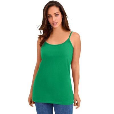 Jessica London Women's Plus Size Stretch Cotton Cami