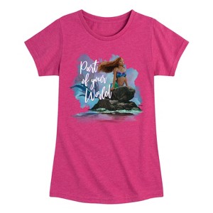 Girls' - Disney - Part Of Your World Fitted Short Sleeve Graphic T-Shirt - 1 of 4