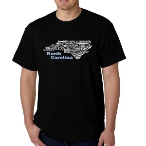 LA Pop Art Men's Word Art T-shirt - North Carolina - 1 of 4