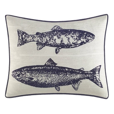 16" X 20" Salar Throw Pillow Navy - Eddie Bauer