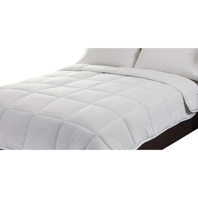 Mastertex Down Alternative Quilted Bed Comforter – White, 4 of 8