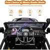 24V 2-Seater Ride-On Truck for Kids with Remote Control, 4x55W Motors, Soft Braking, Suspension, LED Lights - 3 of 4