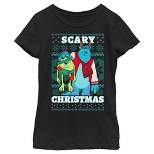 Girl's Disney Monsters Inc. Mike and Sully Scary Christmas T-Shirt