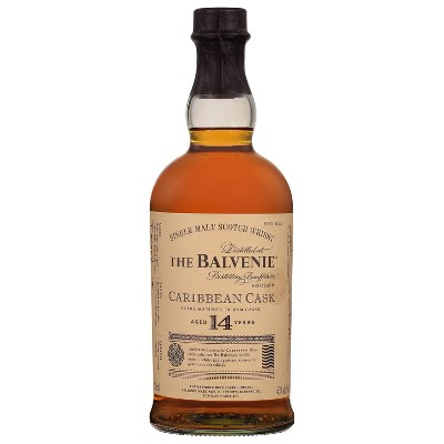 Balvenie 14yr Caribbean Cask Single Malt Scotch Whisky - 750ml Bottle
