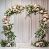 Artloge Large Heavy Duty Heart Shape Wedding Arch White Dual Layers Metal Support Flower Balloon Backdrop Stand Decor for Ceremony, Proposal - 2 of 4