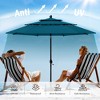 Captiva Designs 10ft Outdoor Patio Umbrella – Large 3-Tier Vented Umbrella with 8 Sturdy Ribs and 1.5" Pole (Base Not Included) - 2 of 4