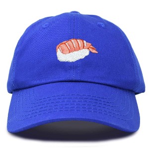 Dalix Shrimp Nigiri Embroidered Sushi Cotton Dad Hat Baseball Cap Adjustable Womens - 1 of 4