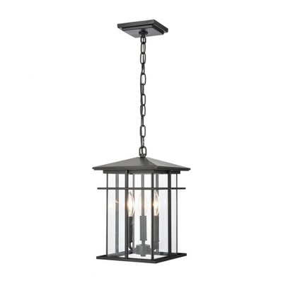 Elk Home Oak Park 3 - Light Pendant in  Matte Black