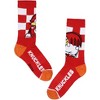 Sonic The Hedgehog Socks Adult Checker Board Character Design 3-Pack Crew Socks - 4 of 4
