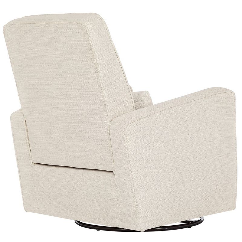 Evolur Holland Upholstered Plush Seating Glider Swivel Chair, 3 of 6