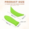 Unique Bargains Silicone Hot Assist Frying Cookware Pan Pot Handle Holders 2 Pcs - 2 of 4