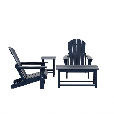WestinTrends  4-Piece Outdoor Paio Adirondack Conversation Set