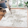Vintage 8x10 Machine Washable Area Rug Non-Slip Non-Shedding Distressed Carpet Low Pile Indoor Foldable Printed Floral Rug for Living Room Bedroom - 4 of 4