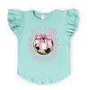 The Juniper Shop Just A Girl Who Loves Soccer Coquette Flutter Sleeve Tee - 3 of 4