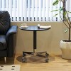 NicBex Modern 27.5" Small Round Coffee Table with Adjustable Height and Wheels for Living Room and Bedroom - 4 of 4