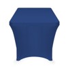 Lann's Linens Fitted Tablecloths for Rectangular Tables - Wedding, Banquet, Trade Show Polyester Cloth Fabric Cover - 3 of 3
