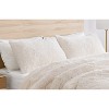 Sweet Jojo Designs Throw Pillow Covers Boho Faux Fur Ivory 2pc - 2 of 4