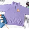 Simply Sage Market Just Roll With It Rollerskate Quarter Zip Fleece - 3 of 4
