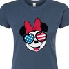 Women's - Disney - Minnie Flag Glasses Fitted Graphic T-Shirt - 2 of 3