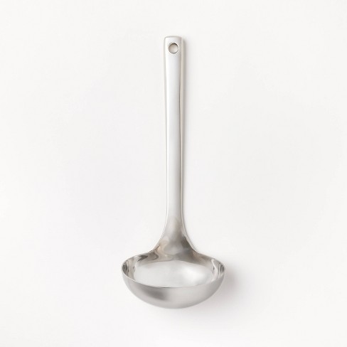 Stainless Steel Gravy Ladle, Small Ladle for Stirring,Soup Ladle Spoon and  Dishwasher Safe