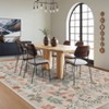 Floral Botanical Washable Rug for Living Room Soft Vintage Insect Butterfly Rugs Low Pile Carpet for Bedroom Dining Nursery Rug - 2 of 4