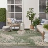 Nourison Garden Oasis Tropical Leaf Outdoor Rug - 2 of 4