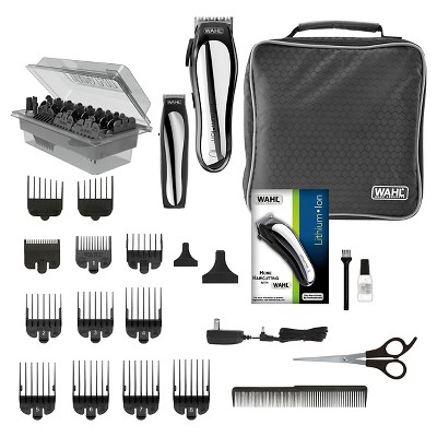 wahl lithium ion pro men's cordless haircut kit with finishing trimmer