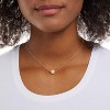 14K Gold or Sterling Silver Necklace with Freshwater Pearl Pendant Rose Gold - 2 of 4