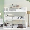 NicBex Twin XL over Full XL Bunk Bed Metal Frame Triple Bed Frame with Guardrails, Long and Short Ladders, No Box Spring Required, Space Saving - 2 of 4