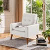 LACOO Upholstered Accent Chair  Wood Legs - 2 of 4