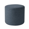Wovenbyrd Hampton 19" Round Pouf Ottoman - 2 of 4