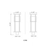 Z-Lite Luca 1 - Light Post Light in  Black - 3 of 4