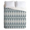 King Heather Dutton West End Midnight Geometric Comforter Set Beige - Deny Designs: Microfiber, Reversible, 3-Piece Set - 2 of 4