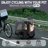 RISOKEYS 16-Inch Foldable Pet Bike Trailer - with Universal Hitch & All-Terrain Wheels, Portable for Road Trips and Daily Rides,for Small Dogs - 2 of 4