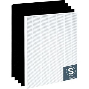 Nispira HEPA Filter S Replacement Set for Winix Air Purifier Model C545, P150, B151, 9300 Part 1712-0096-00, 113050 Activated Carbon 1 Set - 1 of 4