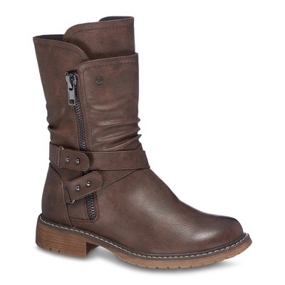 GC Shoes Brandy Zipper Motorcycle Boots