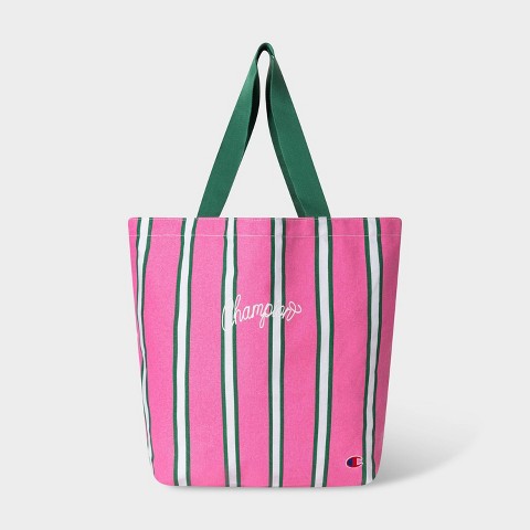 Сумки Champion Handbag Unstructured - Pink Vertical Stripe