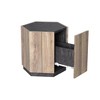 Rural Style Corner Table With Drawers Hexagonal Design Easy Assembly Bedroom Bedside Table Suitable - 3 of 4