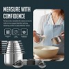 Stainless Steel Measuring Cups and Spoons Set, 16Pc Magnetic Nesting Measuring Cup and Spoon with Easy to Read Markings, Heavy duty, Dishwasher Safe - 3 of 4