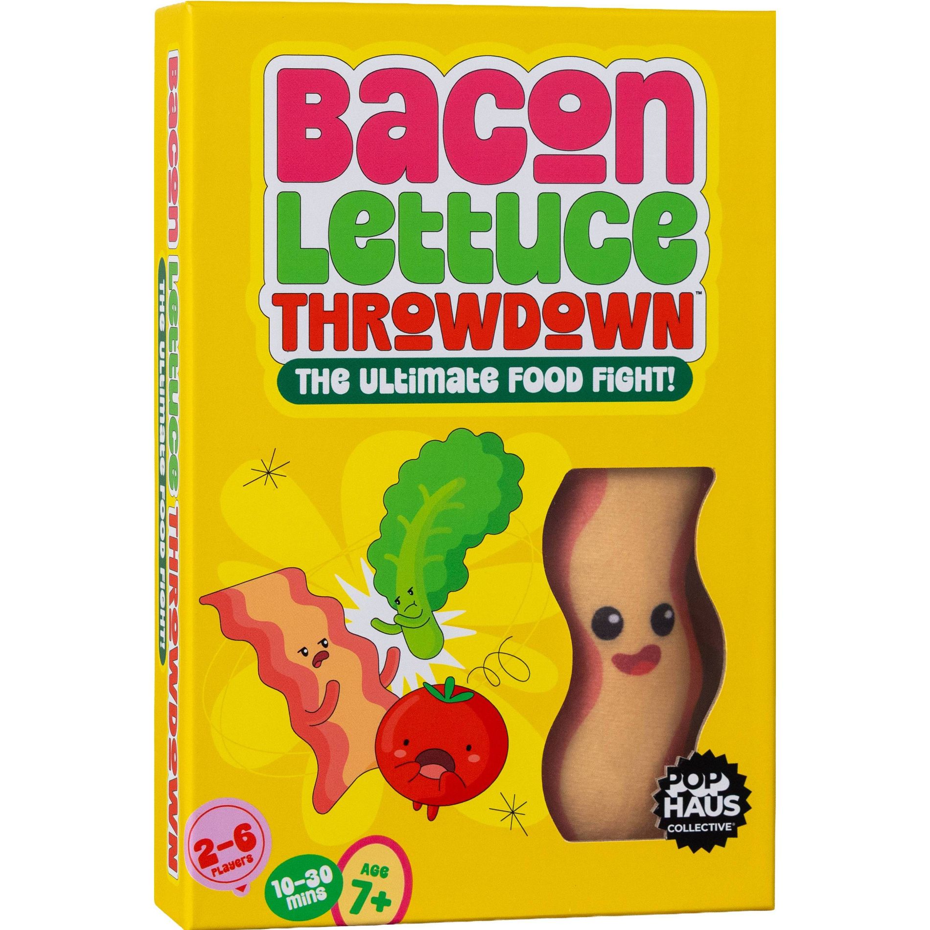 Bacon Lettuce Throwdown by PopHaus Collective – Fast-Paced Card Game, Ages 7+, 2–6 Players.