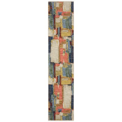 Oriental Weavers Soleri SOL02 Multi/ Pink Indoor Area Rug - 2'6" x 12'