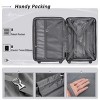 Expandable Spinner Wheel 2 Piece Luggage Set,20 Inch+28 Inch Lightweight ABS Hardshell Luggage Set With TSA Lock-Cuddlewood - 4 of 4