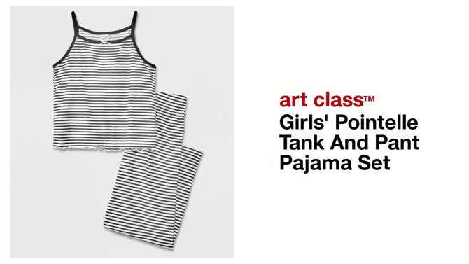 Girls' Pointelle Tank And Pant Pajama Set - art class™, 2 of 6, play video