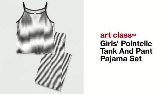 Girls' Pointelle Tank And Pant Pajama Set - art class™, 2 of 6, play video
