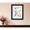 HomeRoots Peony Floral Block Black Framed Print Wall Art - 2 of 4